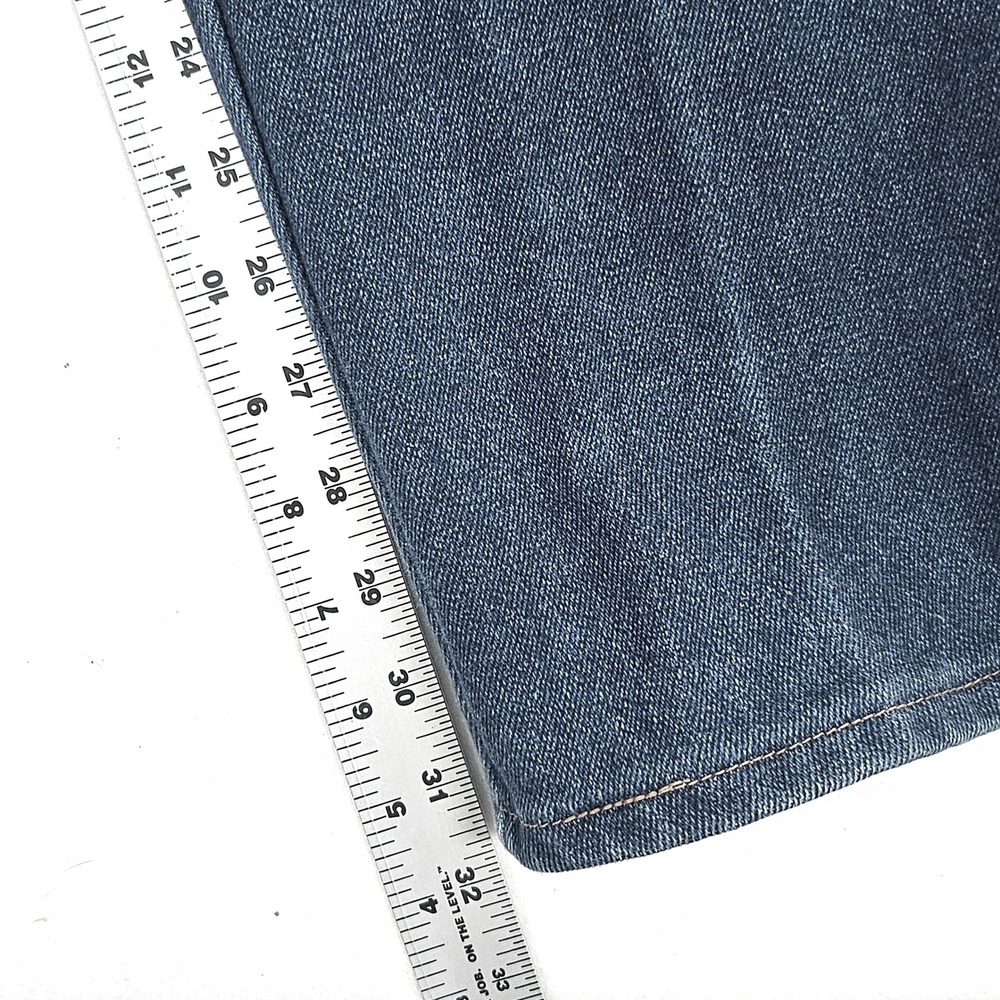 Vintage Wrangler Mens Straight Leg Jeans Blue Denim Made in USA 35x31 - Picture 6 of 9